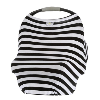 Mom Boss® 4-in-1 Multi-Use Nursing Cover and Scarf Nursing Cover Itzy Ritzy® Black & White Stripe