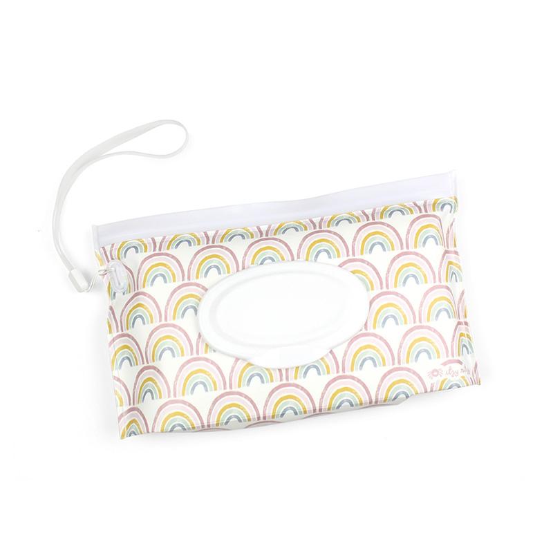 Cyber Take & Travel Pouch™ Reusable Wipes Case Diaper Bag Accessories Itzy Ritzy® Rainbow 