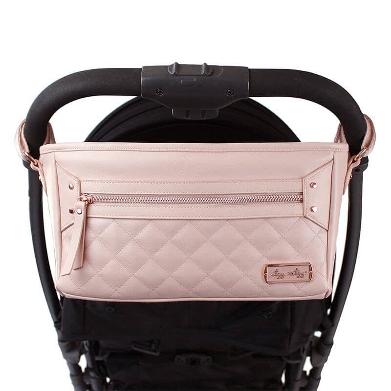 Cyber Stroller Caddy - Handy Stroller Storage Diaper Bag Accessories Itzy Ritzy® Blush