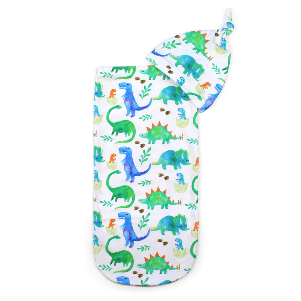 Cyber Cutie Cocoon™ - Baby Cocoon & Hat Set Cocoons Itzy Ritzy Dino 