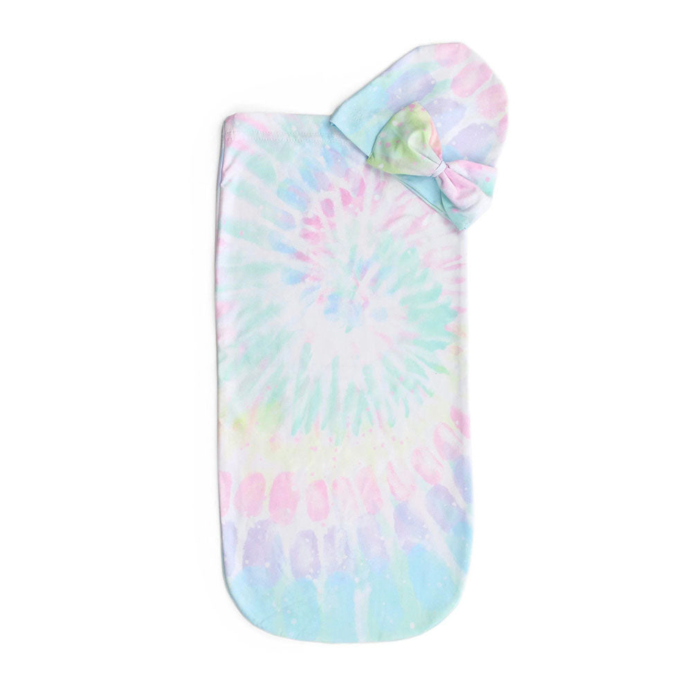 Cyber Cutie Cocoon™ - Baby Cocoon & Hat Set Cocoons Itzy Ritzy Rainbow Tye Dye 